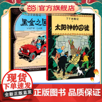 太阳神的囚徒(第十三集)+之国(第十四集)大开本 新版丁丁历险记连环画卡通漫画故事书小学生课外阅读书籍