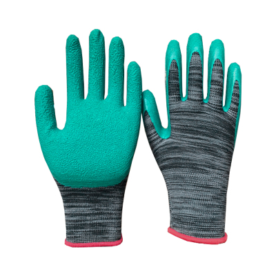 邦能之星橡胶手套轮胎工艺加厚发泡皱纹耐磨防滑透气搬运劳保手套N55141