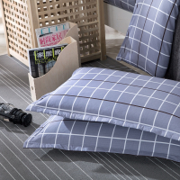 煊煜全棉斜纹枕套(时尚格子)枕套 全棉枕套规格50*80cm 条