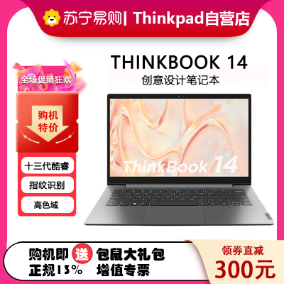 ThinkPad联想ThinkBook 14 00CD 14英寸轻薄笔记本电脑 定制 (酷睿I5-1340P 16G 2TSSD)高色域