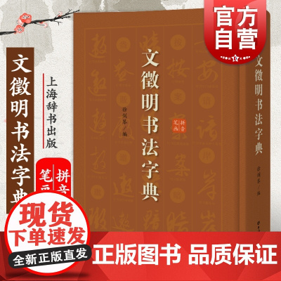 文徵明书法字典 行书草书碑帖墨迹徐剑琴编名家书法临摹工具书正版书籍赤壁赋千字文西苑诗上海辞书出版社书法赏析毛笔字帖工具书