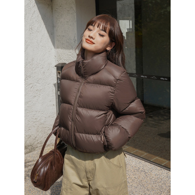 冬季欧美羽绒棉服女短款小个子加厚棉衣高级感棉袄ins面包服外套