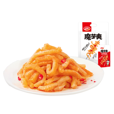 x卫龙辣条魔芋爽 50g 风吃海带豆干香辣味酸辣味 魔芋爽[校1]