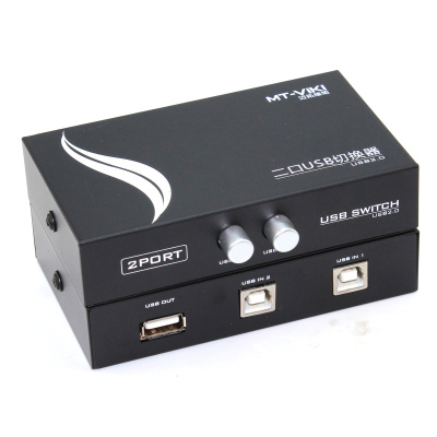 迈拓维矩MT-1A2B-CF usb打印机共享器2口二进一出打印机切换器2进1出