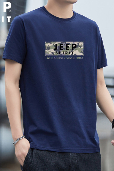 JEEP SPIRIT短袖T恤男翻领休闲半袖纯棉polo衫男装夏季279031