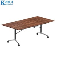 珂攸洋折叠条桌胡桃色