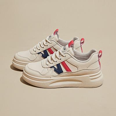 秋季新款小白鞋ins韩版女学生板鞋运动厚底增高休闲街拍