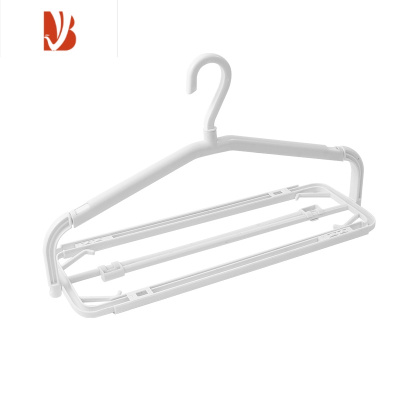 三维工匠家用可伸缩晾毛巾衣架浴巾防风挂衣架晒床单衣服撑子裤晾衣架