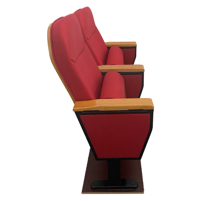 臻远ZY-LTY-07礼堂椅剧院椅会议室椅子红色不带前写字板双人位