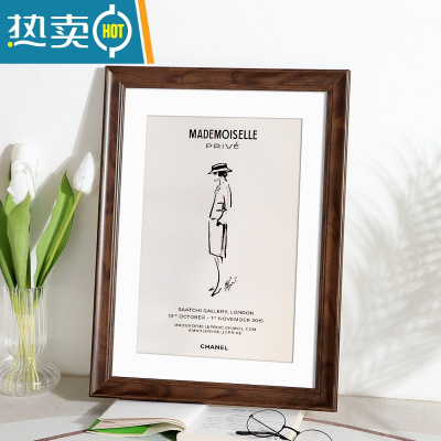 敬平相框摆台挂墙画框装裱儿童a3a4展示8寸10 12 18框架免打孔4k8开八 咖啡色 A3[可放29.7*42.0厘