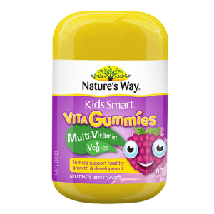 Nature's Way佳思敏儿童宝宝复合维生素果蔬营养鱼油软糖 60粒