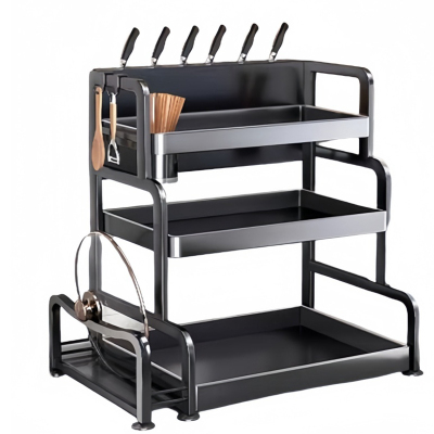 豫汉迎厨房多功能调料品收纳架三层个