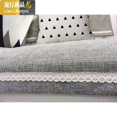 四季沙发垫亚麻沙发垫防滑皮沙发贵妃全包定做灰色沙发巾套罩 三维工匠坐垫