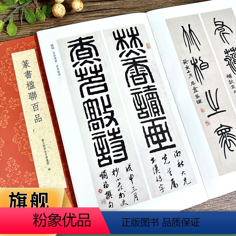 [正版]篆书楹联百品 精选100副名家篆书对联作品集 实用民间文学传统文化春节红白喜事集字春联集锦精粹 毛笔书法篆书练