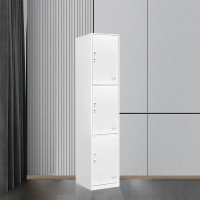 臻远 铁皮柜健身房存包柜员工柜储物柜 单三门更衣柜