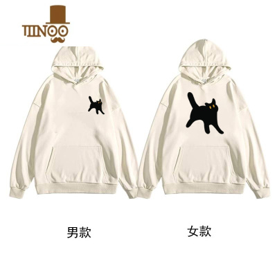 YANXU情侣装秋装卫衣roora潮牌2023新款秋季上衣连帽外套男roora感