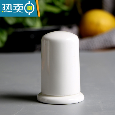 敬平陶瓷白色青花牙签筒 欧式牙签瓶客厅牙签盒餐桌牙签罐家用棉签筒 陶瓷牙签盒:白色