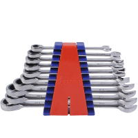 埃米顿 10件全抛光棘轮两用扳手组套(塑夹装)