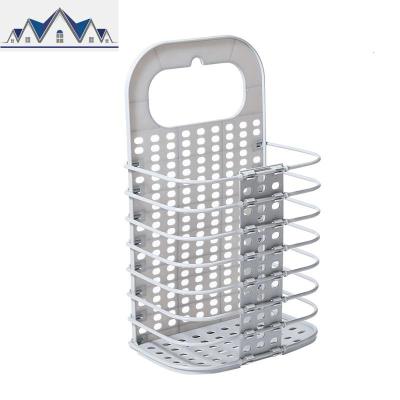 A家用可折叠脏衣篮免打孔浴室厕所装衣物玩具收纳筐放脏衣服篮子 三维工匠收纳篮