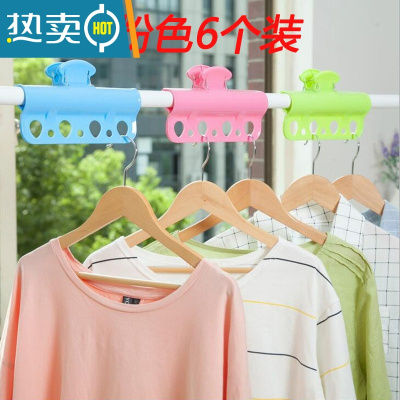 敬平户外晾衣绳固定卡扣防风防滑晾晒杆卡扣衣夹晾衣架扣子室内阳台 红色绳子