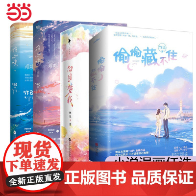 偷偷藏不住/难哄1+2完结篇/折月亮1+2完结篇/当我飞奔向你 竹已代表作青春文学实体书 校园青春文学言情小说书电视