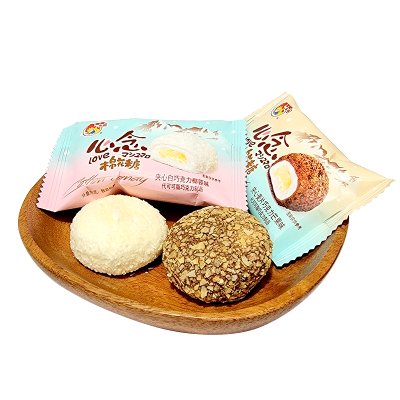 喔喔夹心白巧克力椰蓉麦片芒果味棉花糖散装喜糖500g(代可可脂)