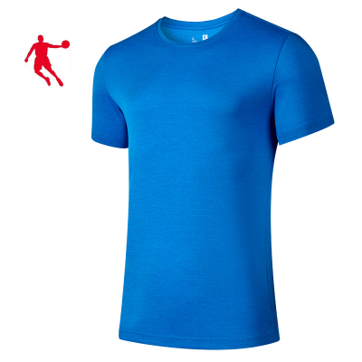 乔丹针织短袖T恤衫 短袖T恤衫 夏季新款针织短袖T恤衫男款短袖T恤KHS23221355(件)(星际蓝 4XL码)