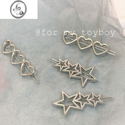 JiMi小众日系元气少女y2k发夹发卡发饰辣妹星星刘海夹子头饰爱心边夹