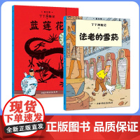 法老的雪茄(第三集)+蓝莲花(第四集)大开本 新版丁丁历险记连环画卡通漫画故事书小学生课外阅读书籍大开本新版丁丁历险记连