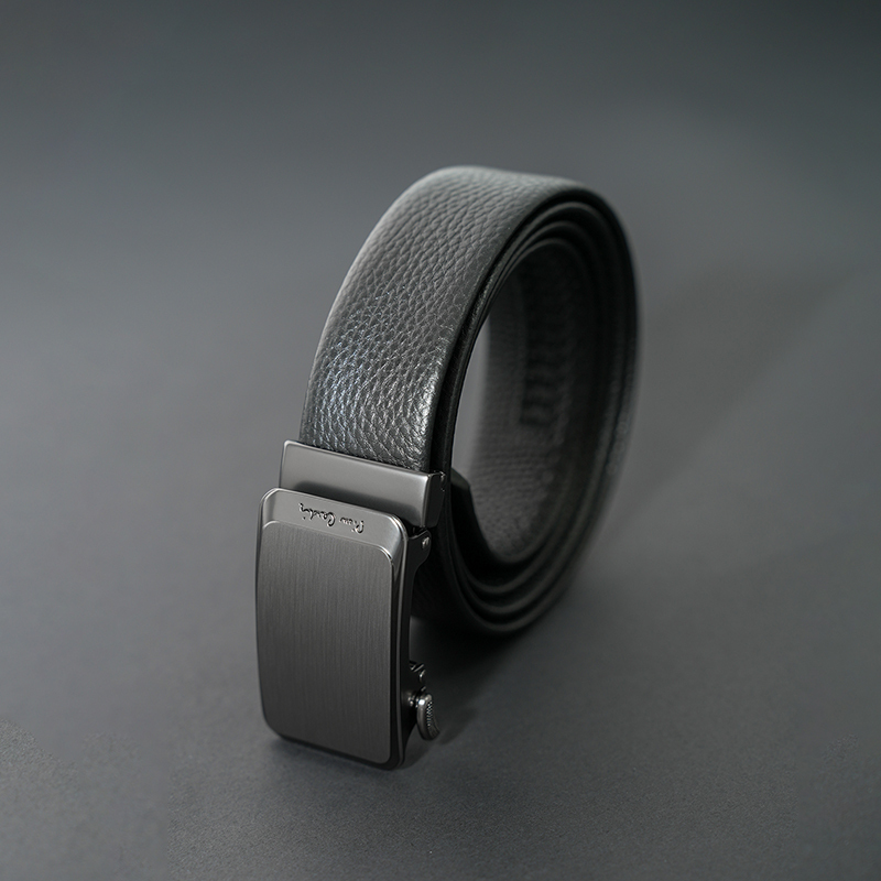 皮尔卡丹 黑色男式自动扣皮带J1A804Z-561101A3