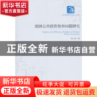 正版 我国公共投资效率问题研究 杨飞虎 著 经济管理出版社 9787