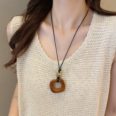 毛衣链轻奢高级感长款挂绳项链轻奢小众锁骨链女小众设计时髦配饰送女朋友老婆情人节七夕生日礼物