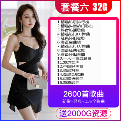 [补贴10%]车载u盘音乐高音质2020车用最新歌汽车优盘无损歌曲高品质网红热歌经典老歌M 官方标配 ⑥[32/G黑胶芯