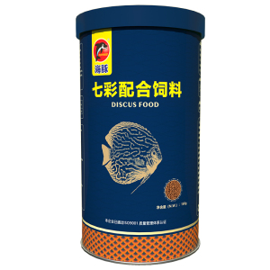 七彩神仙鱼饲料专用鱼食小型热带鱼慈鲷燕鱼斗鱼缓沉增艳颗粒 400ml（160g）七彩配合饲料 默认尺寸