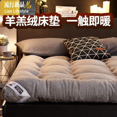 羊羔绒床垫软垫被加厚保暖冬季榻榻米床褥子租房专用学生宿舍单人 三维工匠