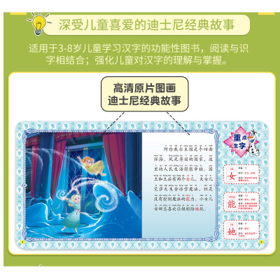 [M]迪士尼经典故事突破识字关键期 艾莎和安娜的童年时光-9787305232275
