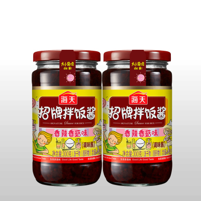 海天招牌拌饭酱(香辣香菇味)300g *2