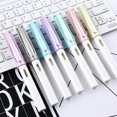 HERO英雄钢笔359A清新正姿铱金笔 学生正姿练字书法钢笔多彩笔杆 卡通墨囊钢笔刻字学生