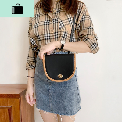 小包包女2020新款韩版时尚洋气锁扣单肩斜挎包ins夏季百搭小圆包NEW LAKE女斜挎包