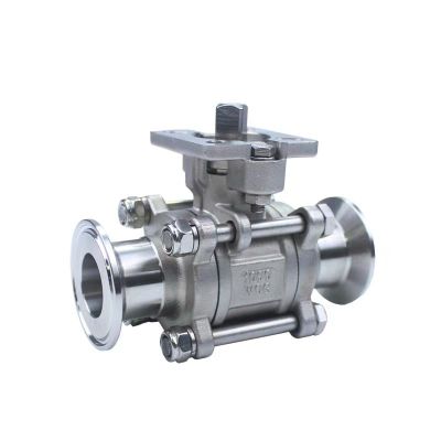 盛京联硕 不锈钢三片式高平台快装球阀DN40卡盘64 (304材质)台