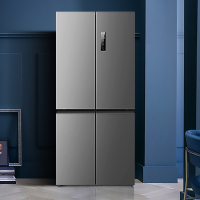 美菱(MELING)537升 十字对开门冰箱双变频风冷无霜 BCD-537WP9CX 天际灰
