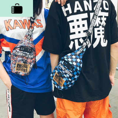 男士胸包2019新款夏季运动时尚潮流单肩背包情侣学生斜跨包女小包NEW LAKE腰包男