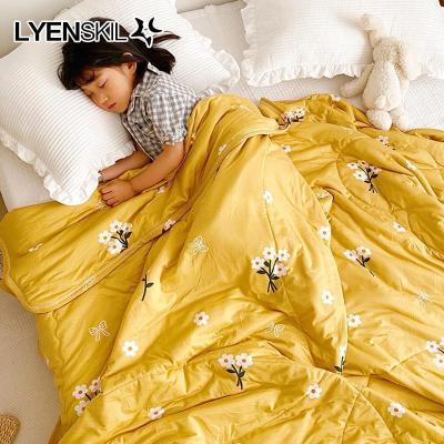 家柏饰(CORATED)夏季夏被水洗空调被夏凉被韩版针织棉学生宿舍单双人薄被子被芯