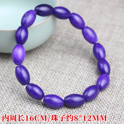 厂家直销舒俱来玉髓手串水晶饰品单圈男女情侣手链米珠民族风礼物送女朋友老婆情人节七夕生日礼物