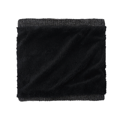 加绒加厚冬季保暖护脖颈椎围脖男女防风抗寒双绒脖套围巾户外