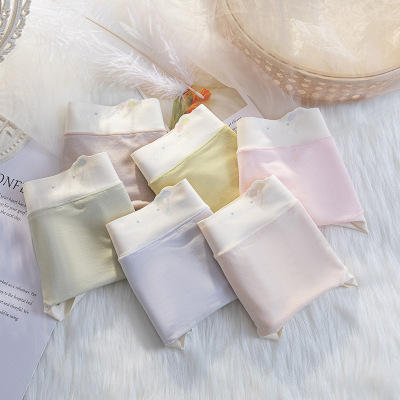 裸感系列~无痕女士内裤桑蚕丝裆女士内裤中腰舒适透气三角裤女_2