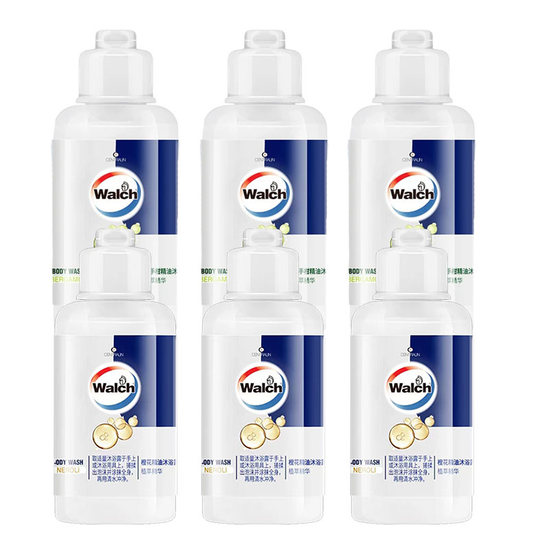 威露士精油沐浴露植萃精华多香型持久留香滋润保湿60ml*3瓶