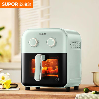 苏泊尔可视窗口免翻面5升大容量可拆洗远红外蒸汽嫩炸空气炸锅KJ50D63