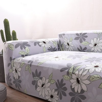 沙发套罩全包萬能套弹力通用型防滑懒人沙发罩皮沙发垫巾全盖 繁花似锦 M号[一般适145-185cm](尺寸可以咨询客服)