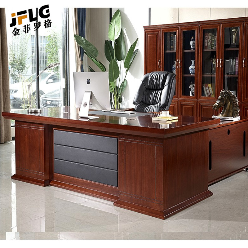 金菲罗格油漆实木老板桌